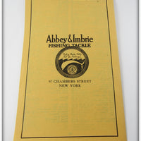 Abbey & Imbrie 1926 January Fishing Tackle Wholesale Catalog
