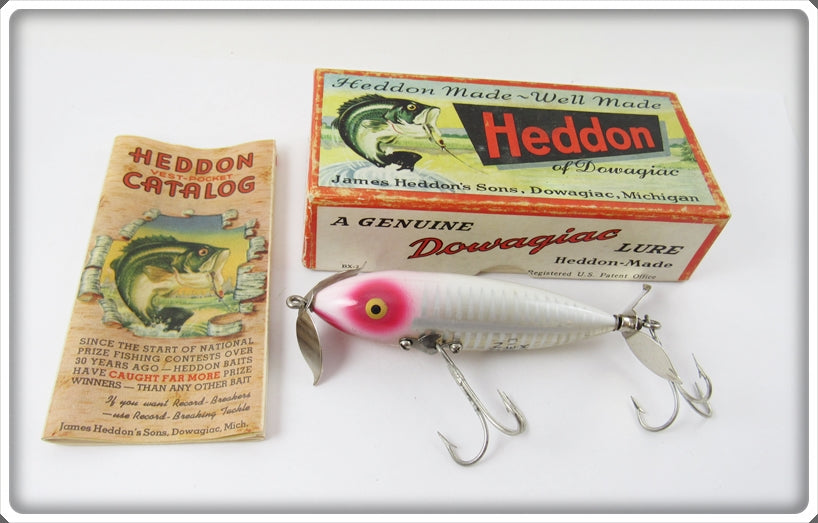 Heddon White Shore Wounded Spook In Correct Box 9140 XRW