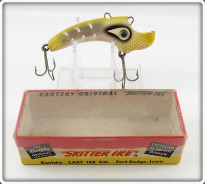 Vintage Kautzky Lazy Ike Yellow Scale Skitter Ike In Box