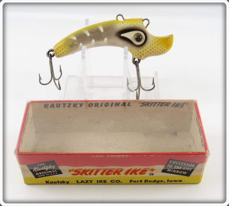 Vintage Kautzky Lazy Ike Yellow Scale Skitter Ike In Box For Sale