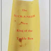Buck Henry's Baits Red & White Buck-A-Neer Empty Box