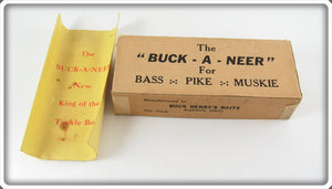 Vintage Buck Henry's Baits Red & White Buck-A-Neer Empty Box