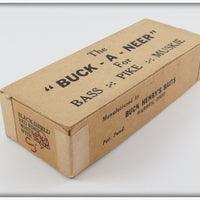 Buck Henry's Baits Red & White Buck-A-Neer Empty Box