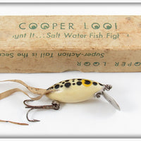 Cooper Lures White Black Spots Cooper Loor Frog In Box