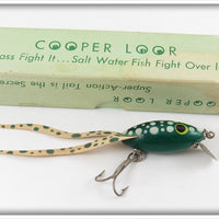 Cooper Lures Green White Spots Cooper Loor Frog In Box