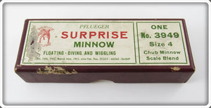 Vintage Pflueger Size 4 Chub Minnow Scale Blend Surprise Minnow 3949