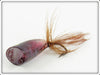 Heddon Purple/Brown Fly Rod Popper Spook 940 BR