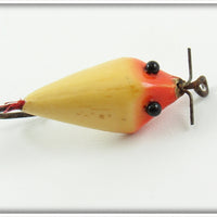 Vintage South Bend Red & White Bug Oreno Lure 