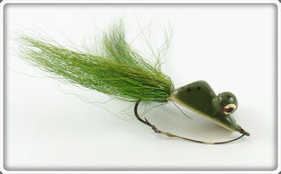 Vintage Heddon Green Pop Eye Frog Lure