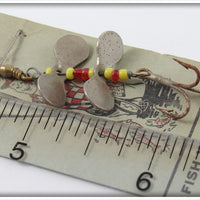 York Baits Yellow & Red Bead DO-L Spinner On Card