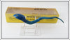 Vintage Arbogast Blue Small Wheedler Snake Lure In Box