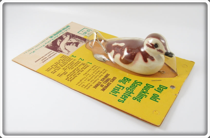 cree duck fishing lure Bill Szabo's Day Old Duckling Cree Duk Duck Lure On Card For Sale