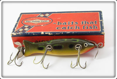 Vintage Shakespeare Frog Spot Nu Crip Lure In Box F 6510