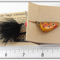 Heddon Spotted Orange Saint Spinner In Box