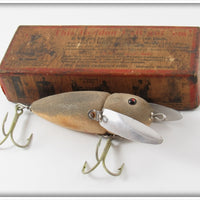 Vintage Heddon Grey Mouse Musky Crazy Crawler In Box 2150 GM