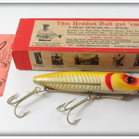 Heddon Yellow Shore Silver Salmon River Runt Lure In Box 8959XRY