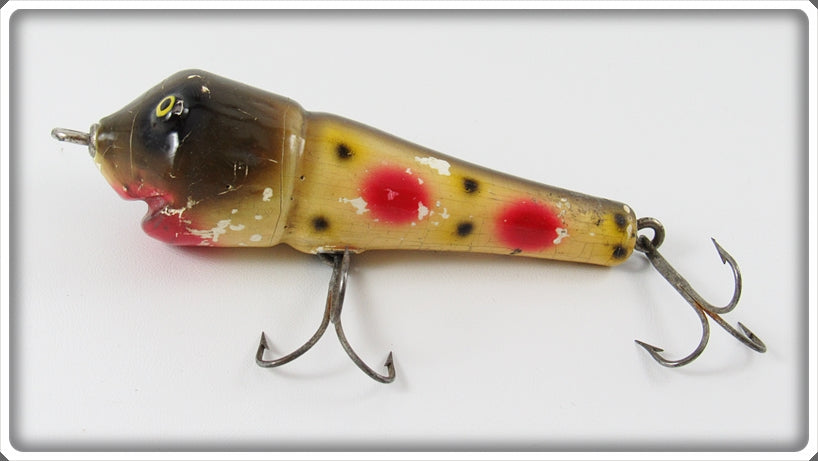 Vintage Garland Bros Strawberry Spot Cork Head Lure