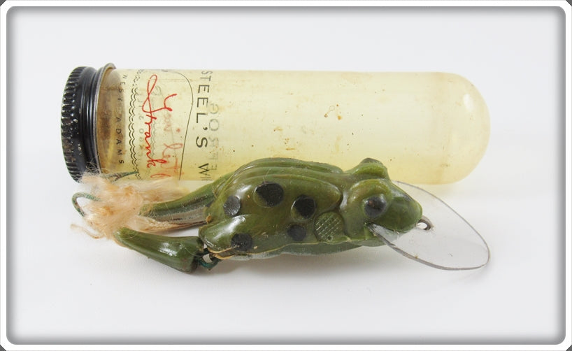 Vintage Steel's Wiggle Frog Lure In Tube