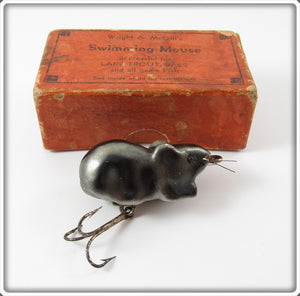 Vintage Wright & McGill Swimming Mouse Lure In Box