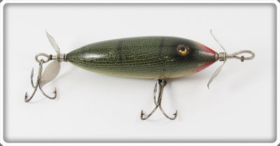 Vintage Moonlight Green Crackleback 3000 Surface Lure