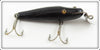 Vintage Creek Chub Solid Black Midget Pikie Lure 2213