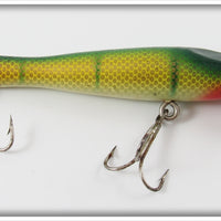 Vintage Lucky Strike Perch Scale Buddy Minnow Lure