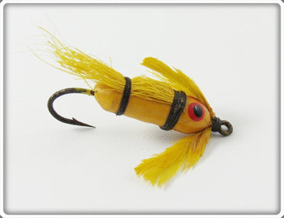 Vintage Heddon Yellow Bug-A-Bee Baby Lure 54Y