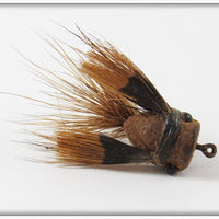 Vintage Heddon Brown Small Size Fuzzi Bug Lure 74 BR