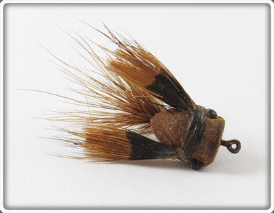 Vintage Heddon Brown Small Size Fuzzi Bug Lure 74 BR