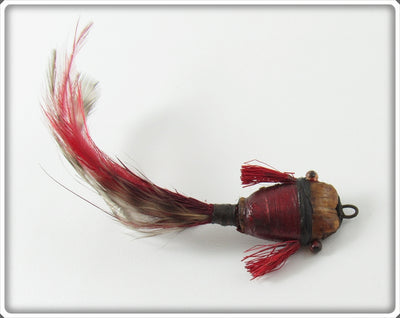 Vintage Shakespeare Red Kazoo Feathered Minnow Lure 990 RR