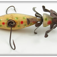 Union Springs Specialty Co White W/ Spots Miller's Reversible Minnow