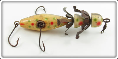 Union Springs Specialty Co White W/ Spots Miller's Reversible Minnow