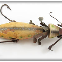 Union Springs Specialty Co White W/ Spots Miller's Reversible Minnow