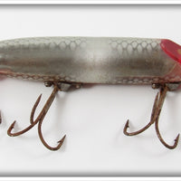 Vintage Heddon Fish Flash Silver & Red No Lip Vamp Spook Lure FF9500SR