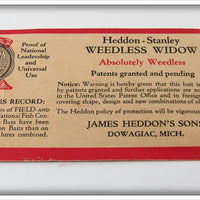 Heddon Pike Scale Weedless Widow Empty Box