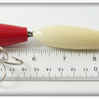 Jamison Red & White 6" Musky Wig Wag Gep Bait