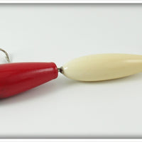 Jamison Red & White 6" Musky Wig Wag Gep Bait
