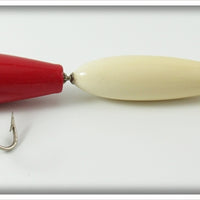 Jamison Red & White 6" Musky Wig Wag Gep Bait