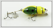 Gary Bowles Mini Creek Chub Yellow Beetle Type Lure