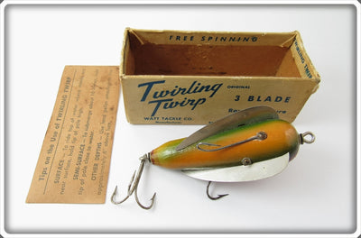 Watt Tackle Co Rainbow Twirling Twirp In Box