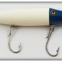 Vintage Creek Chub White Blue Head Pikie Lure 710