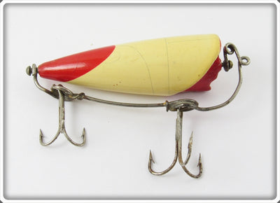 Bite Em Bate Co Red & White Rotating Bait
