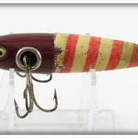 Vintage Charmer Minnow Co Red & White Charmer Minnow Lure