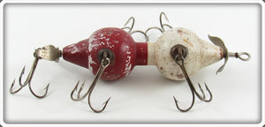 Vintage Moonlight Bait Co Red & White The Dreadnought Lure