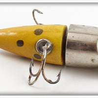 Case Bait Co Yellow With Gold Spots Rotary Marvel Bait