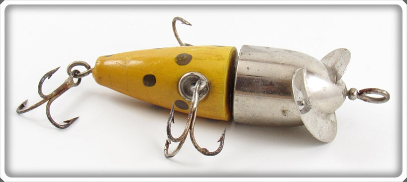 Case Bait Co Yellow With Gold Spots Rotary Marvel Bait