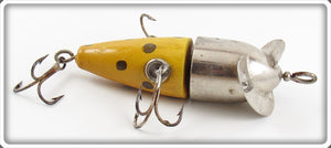 Case Bait Co Yellow With Gold Spots Rotary Marvel Bait