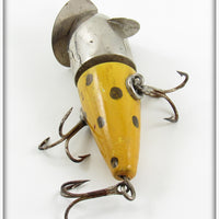 Case Bait Co Yellow With Gold Spots Rotary Marvel Bait