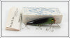 Vintage Hunt Lure Co Black & Green The Charmer Lure In Box