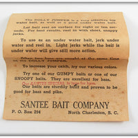 Santee Bait Co Purple Yellow Head Dolly Jumper In Box